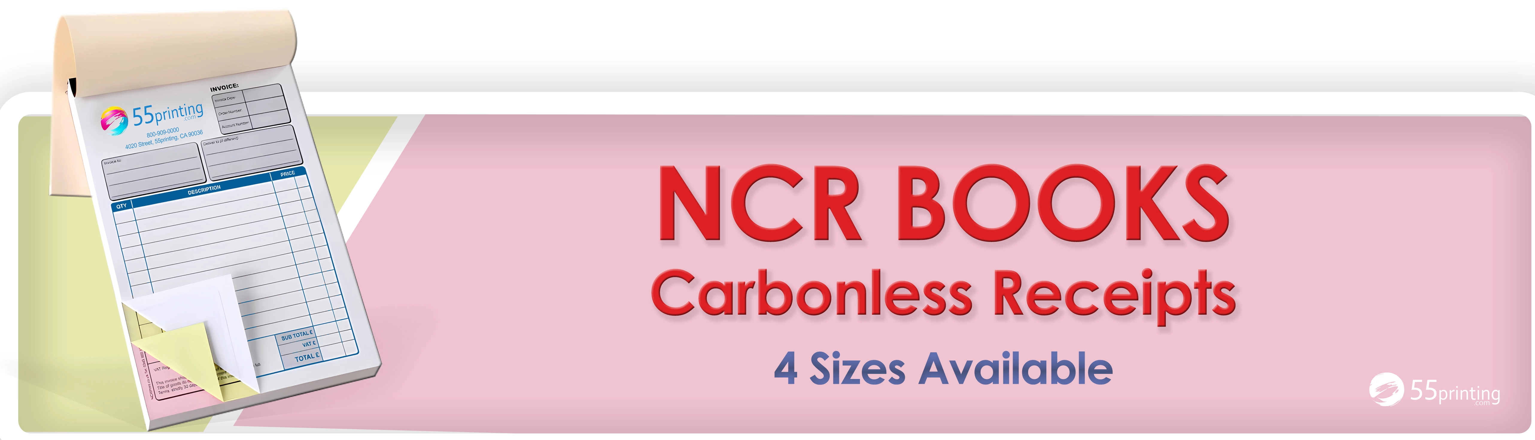 Professional NCR Receipt Books for Business Branding