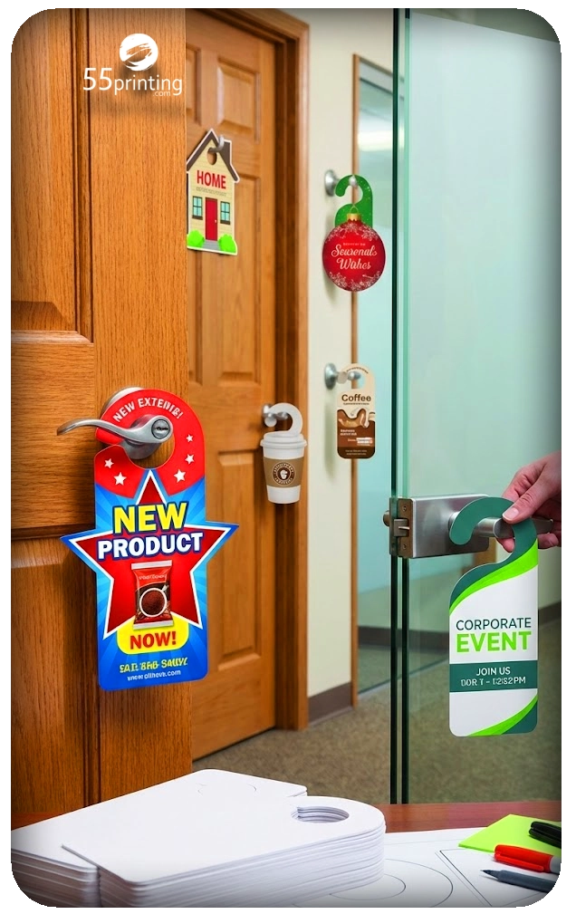 Design layout for door hangers