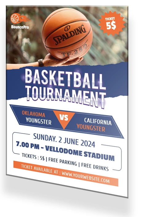 Sports event and team flyer design