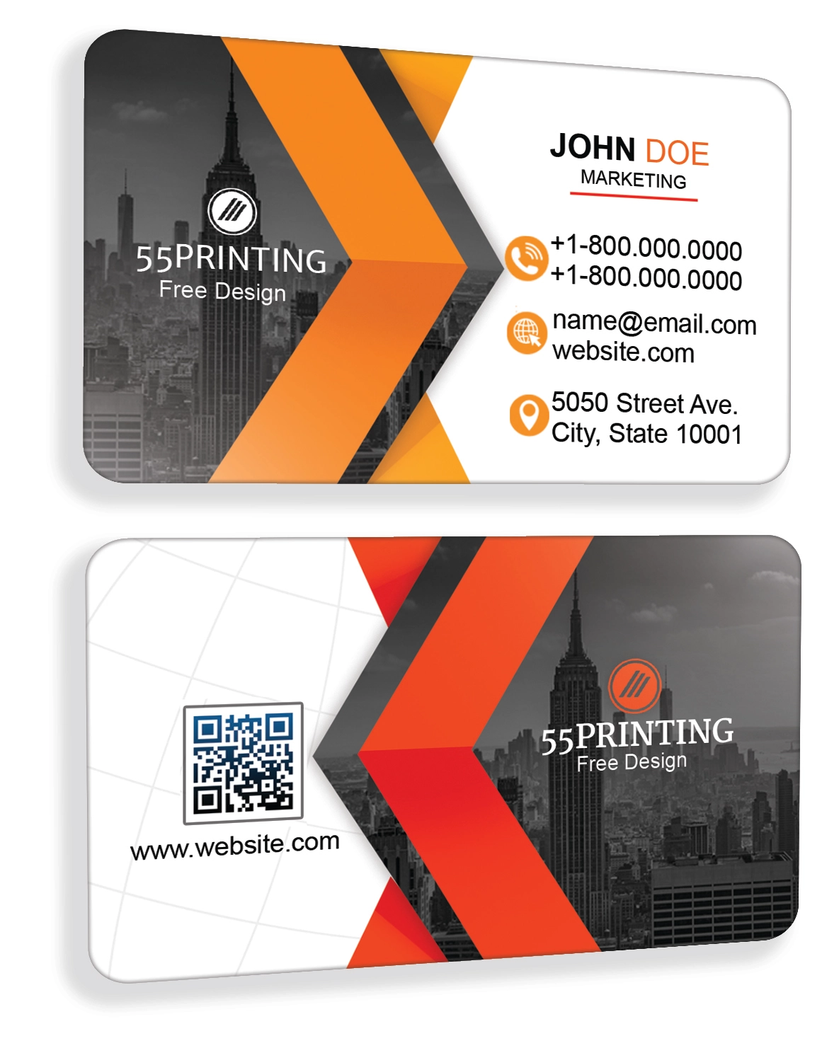 Yellow Modern Square Template