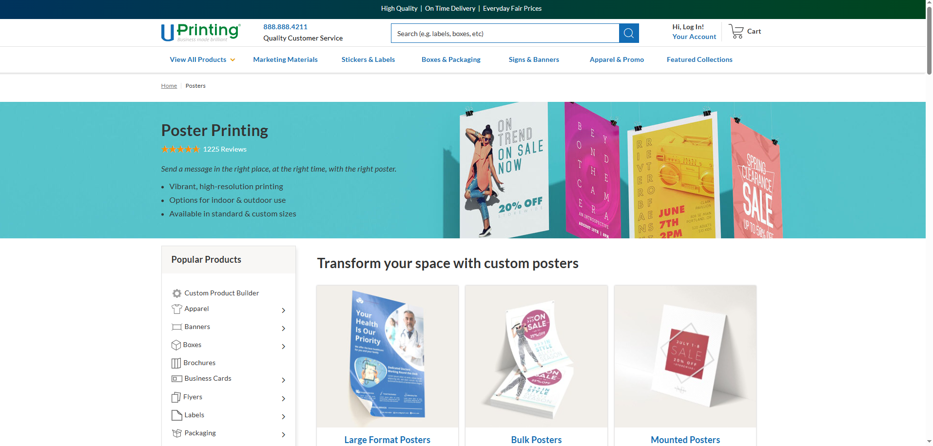 Print Poster Fast Cheap Posters Printing in BULK | Custom FREE Design & Proof
