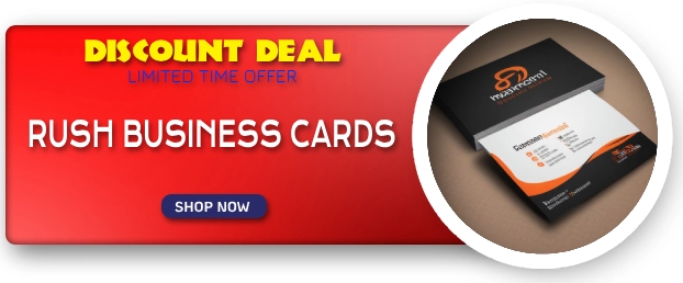 RUSH business cards printing product image