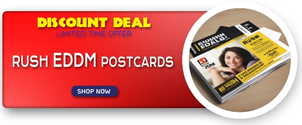 RUSH eddm postcards printing product image