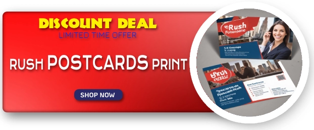 RUSH postcards printing product image