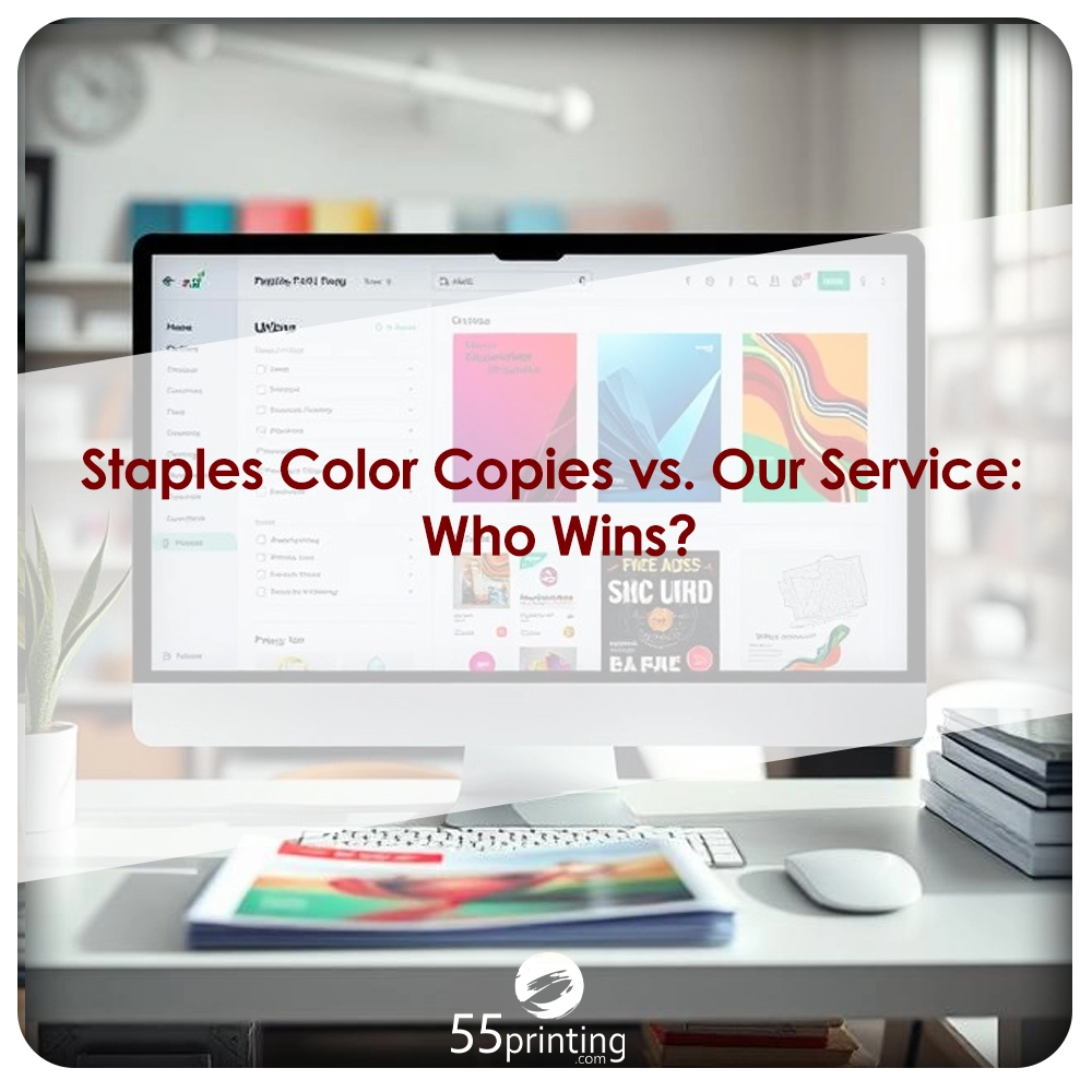 Staples Color Copies vs 55Printing - Staples Color Copies Vs Our Service Who Wins Copy .webp