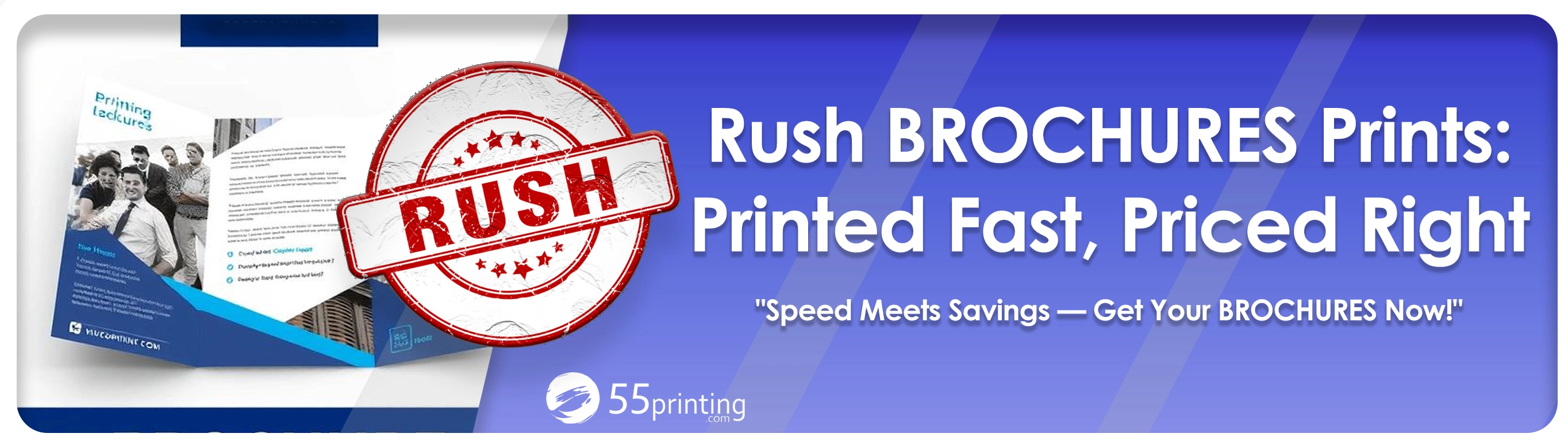 Rush brochure printing services with same-day and next-day delivery options