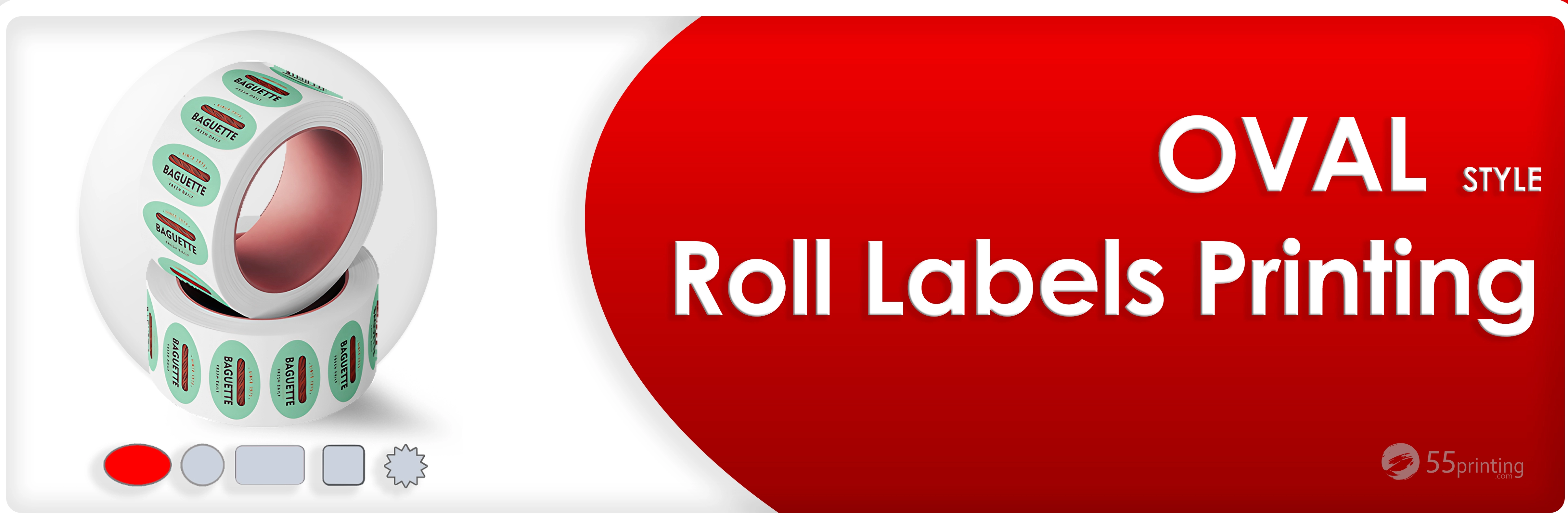 Affordable Oval Roll Labels for Sleek Branding