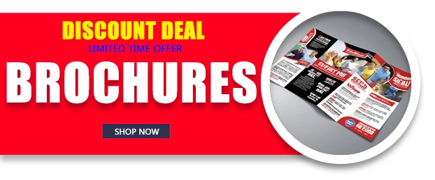 cheap custom brochure printing inserts discount coupon deal