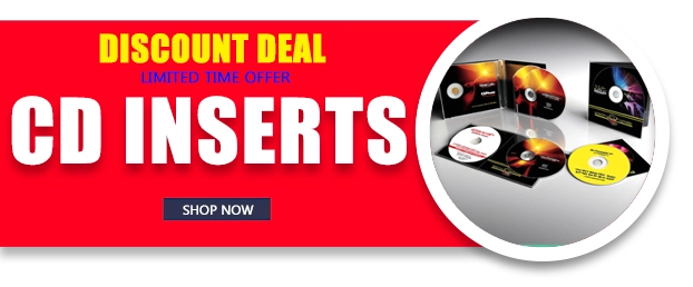 cheap custom cd printing inserts discount coupon deal