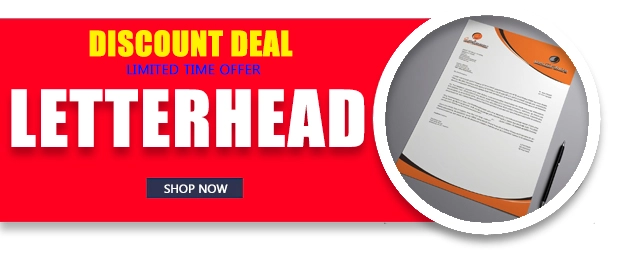 cheap custom letterhead printing discount coupon deal