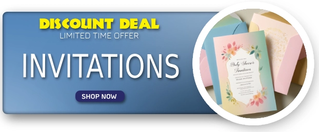 custom invitation printing with envelopes product image