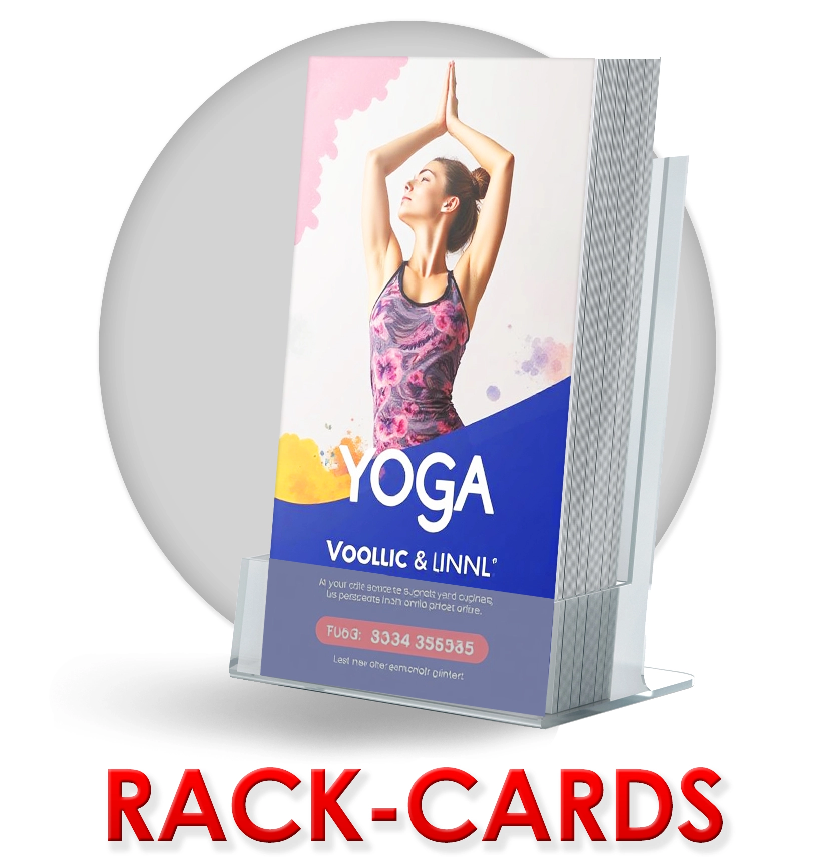 Custom 4x9 Rack Cards Display