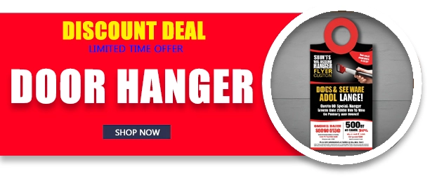 economic custom door hanger printing discount coupon deal