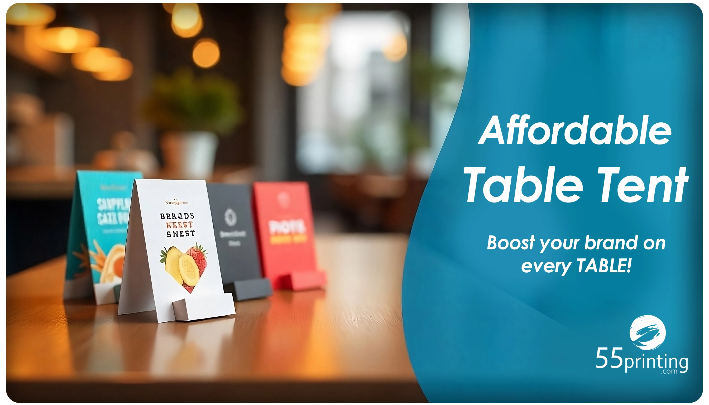 Premium Table Tent Printing Service High quality banner for affordable table tent printing service