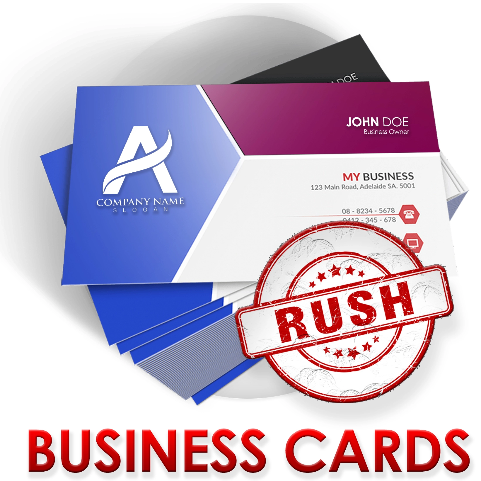 RUSH Business Cards Prints (FREE Design) rush-business-cards-prints-free-design