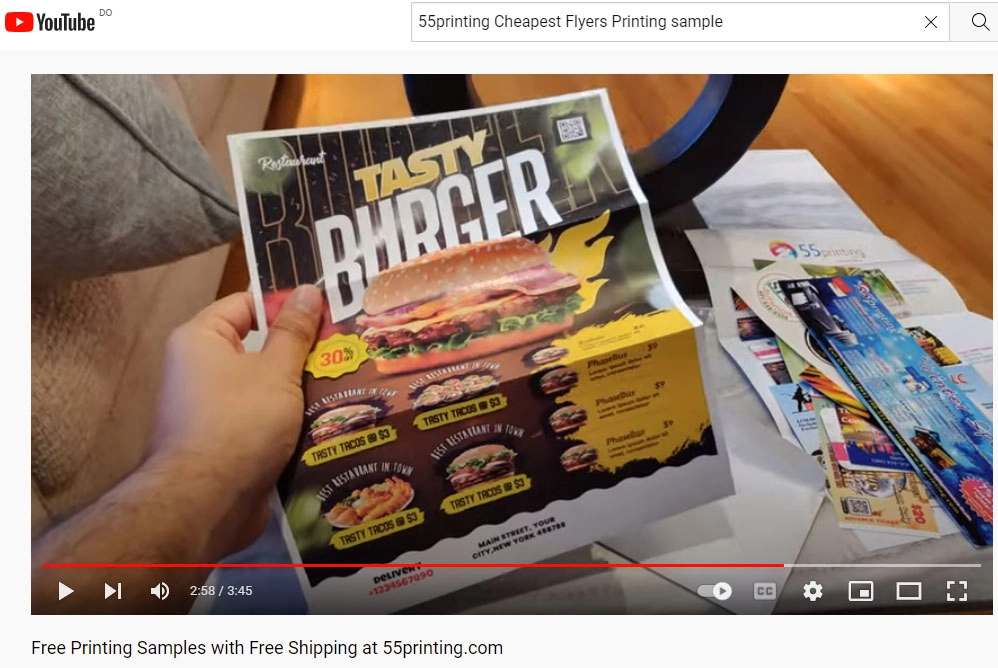Cheap Flyers Printing Sample Video
