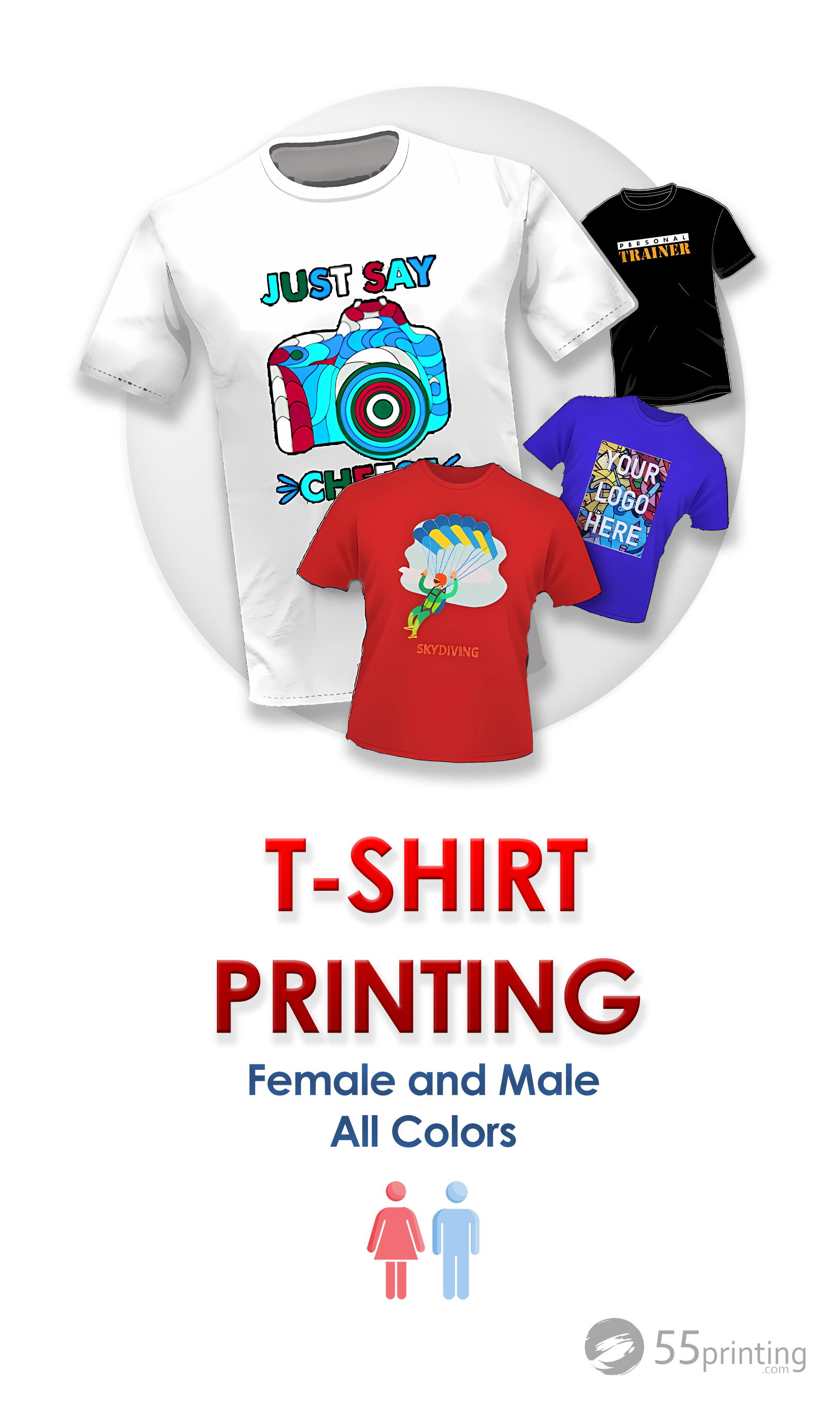Economical T‑Shirt Printing FREE Design Setup, Fix Proof