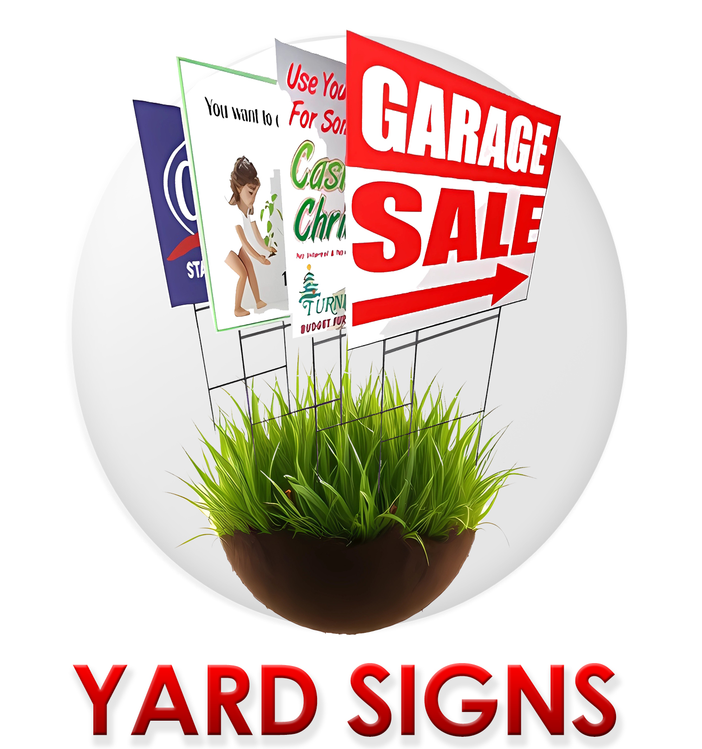 Low Cost Yard Signs Resistant To Uv And Weather