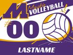 MHS Volleyball Corrugated Plastic Yard Sign