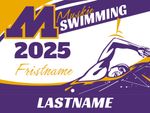 MHS Swimming Corrugated Plastic Yard Sign