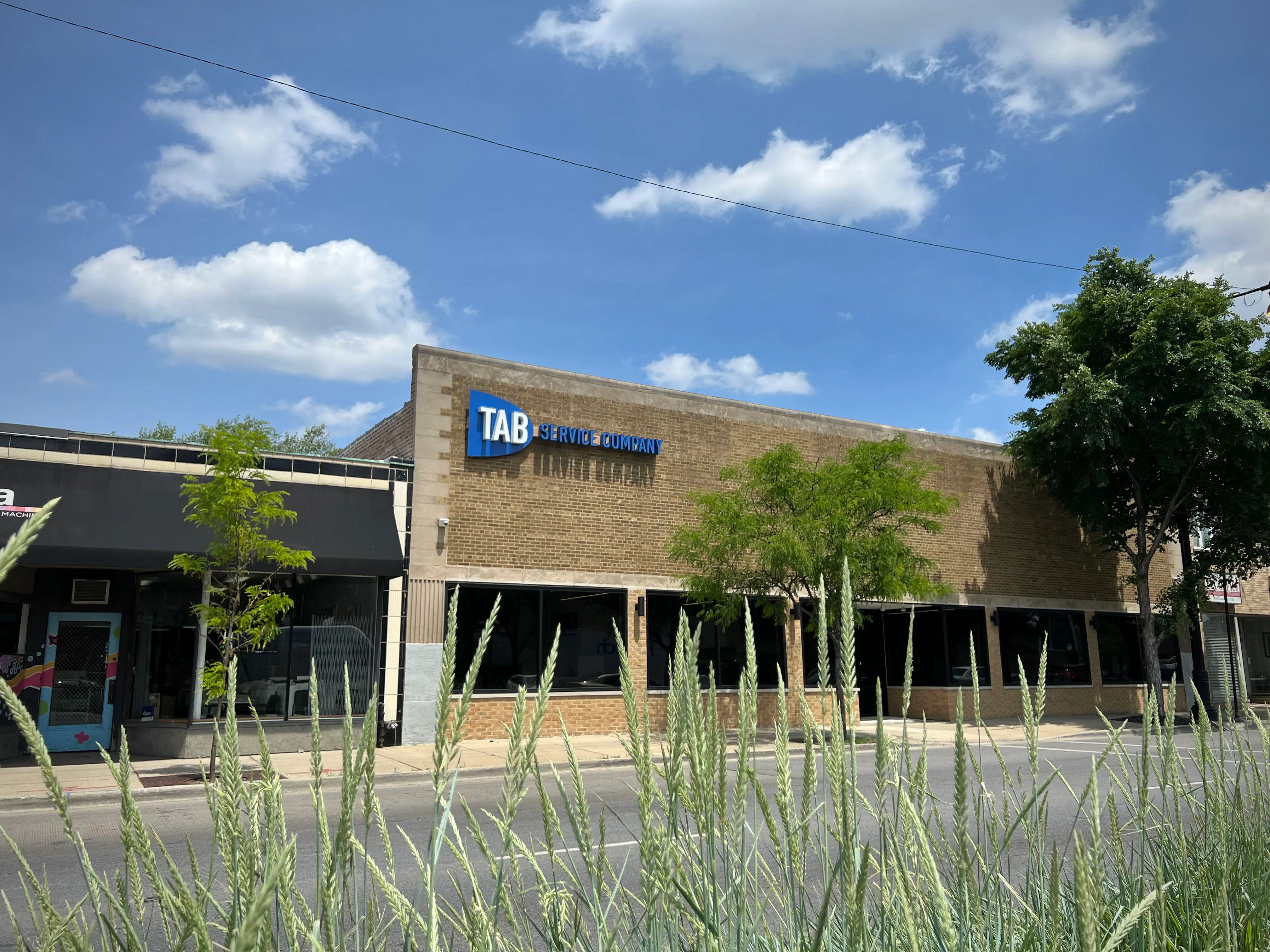 TAB Service Company building exterior on North Ave