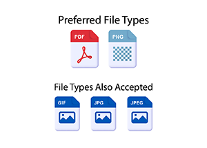 Preferred and accepted file types
