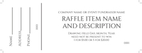 Raffle Ticket Template Black & White