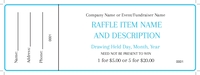 Raffle Ticket Template Full Color