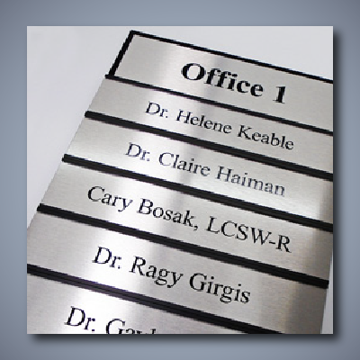 Interchangeable Office Sign
