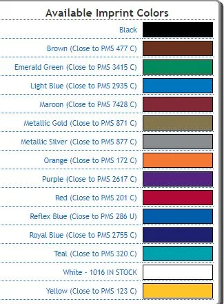 Imprint Colors
