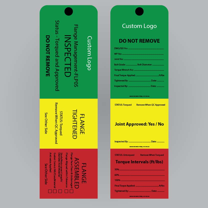 Custom Logo Flange Tags