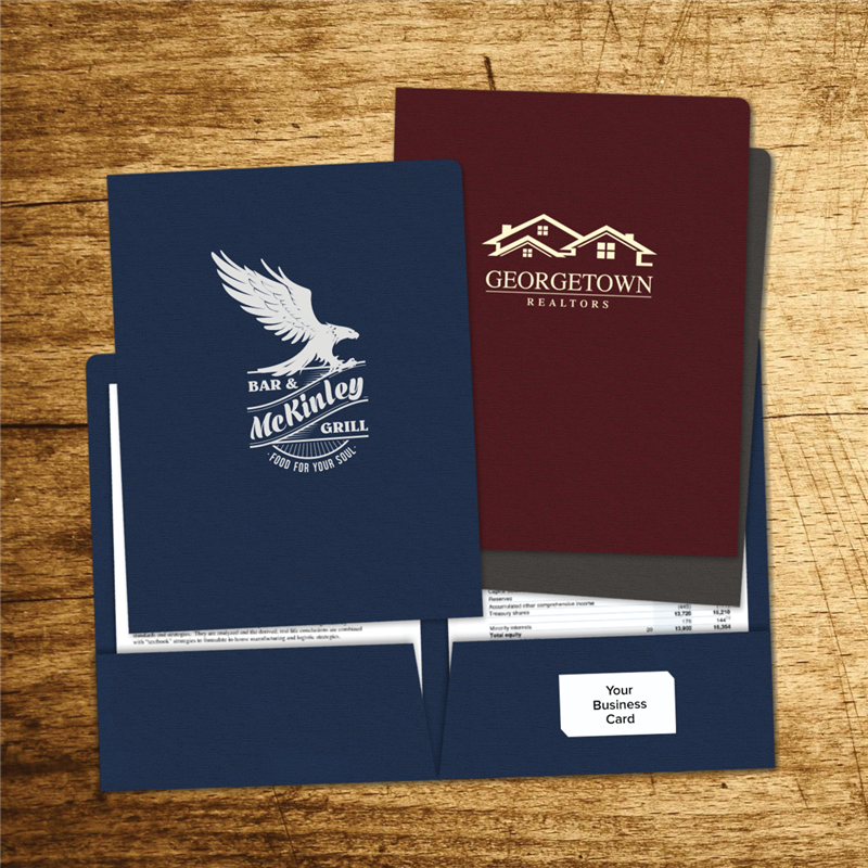 Foil Stamped Presentation Folders
