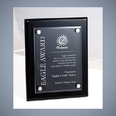 Floating Glass Plaque