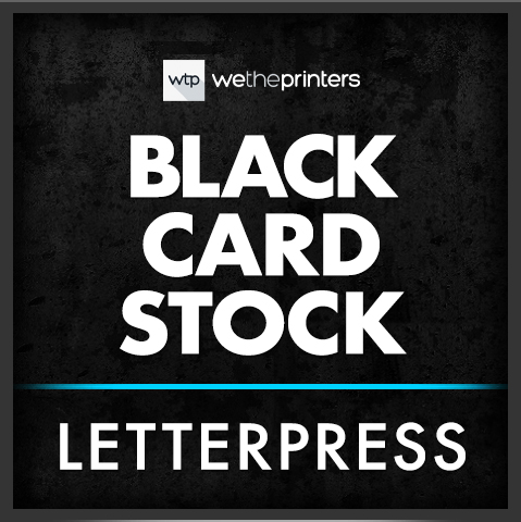 Black Cardstock Business Cards