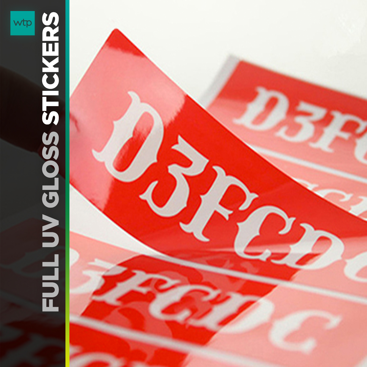 Full UV Gloss Stickers
