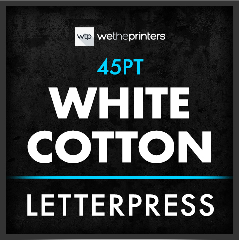 White Cotton Business Cards