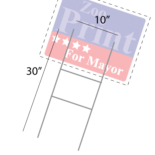 4mm Coroplast Yard Lawn Sign