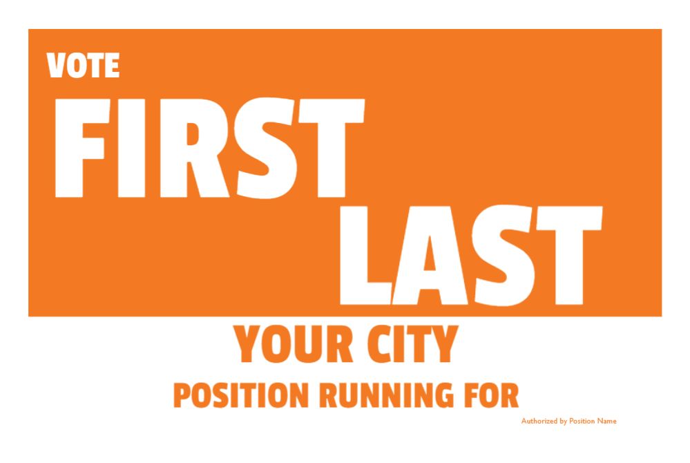 Election Lawn Signs Custom Yard Signs