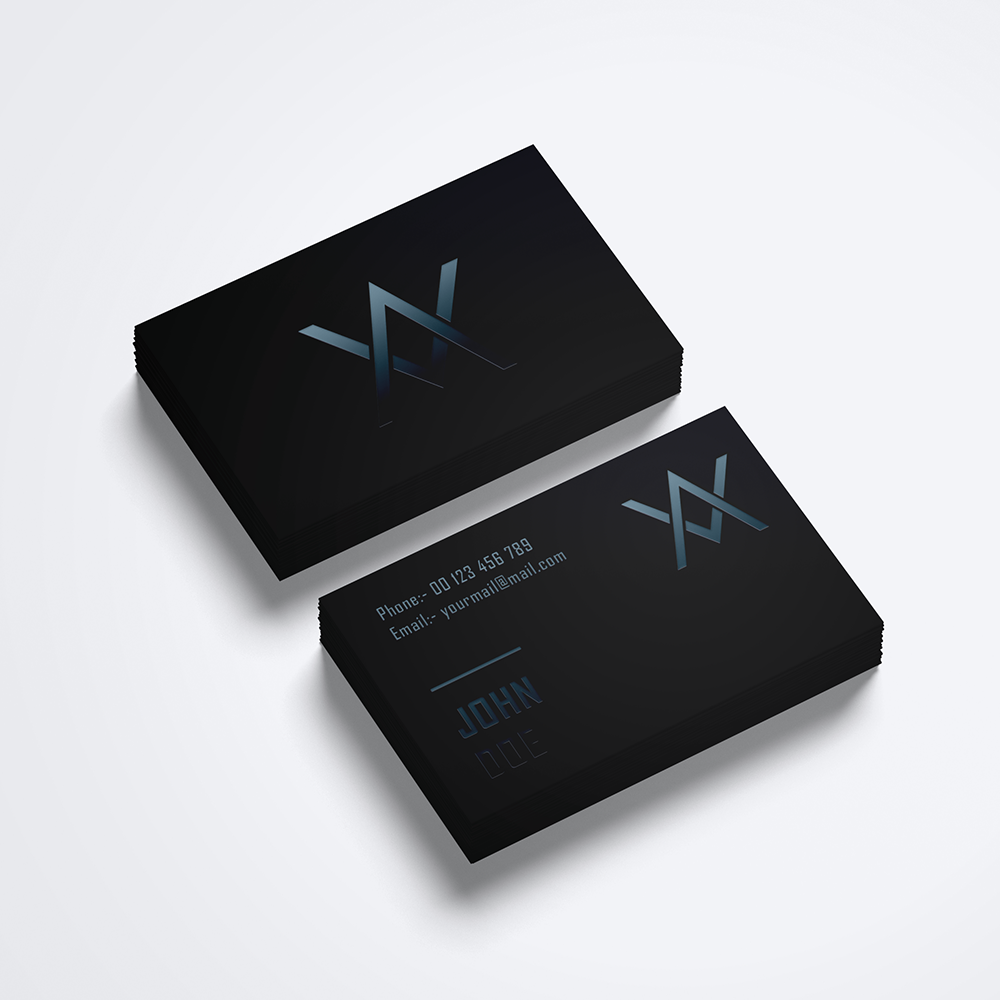 Soft Touch Business Cards with Raised Spot UV Soft Touch Business Cards